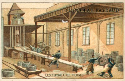 Fabricación de tuberías de plomo de French School